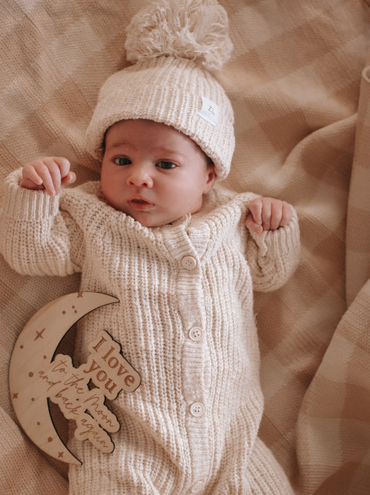 Classic Knit Romper | Honey