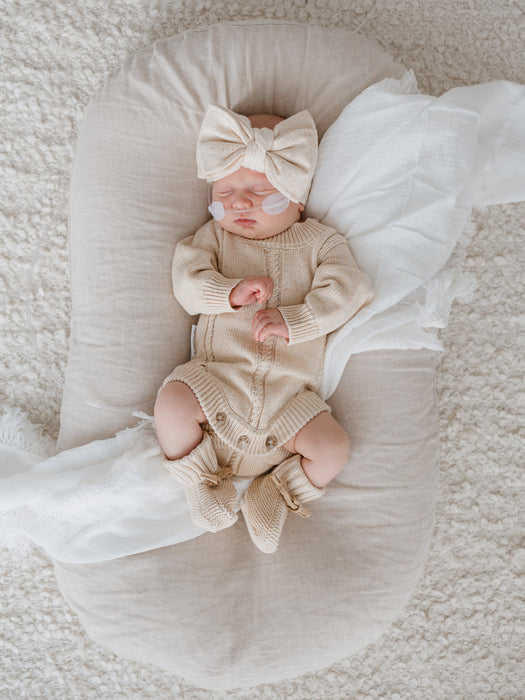Heirloom Romper | Biscotti Fleck