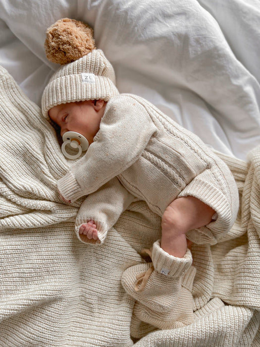 Heirloom Romper | Biscotti Fleck
