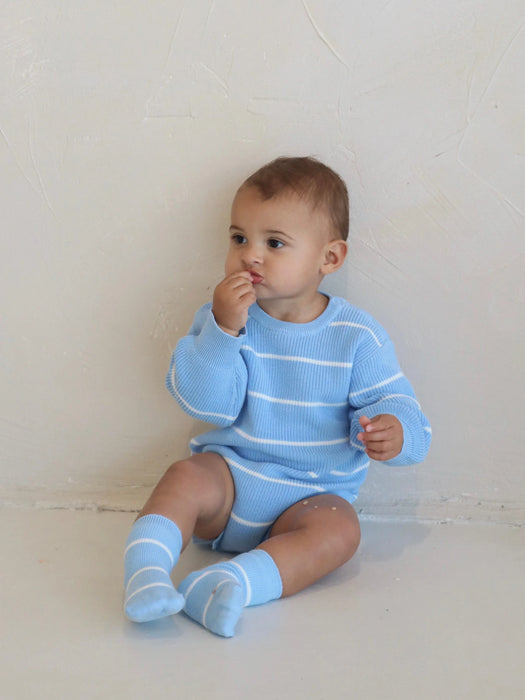Bubble Romper | River Stripe