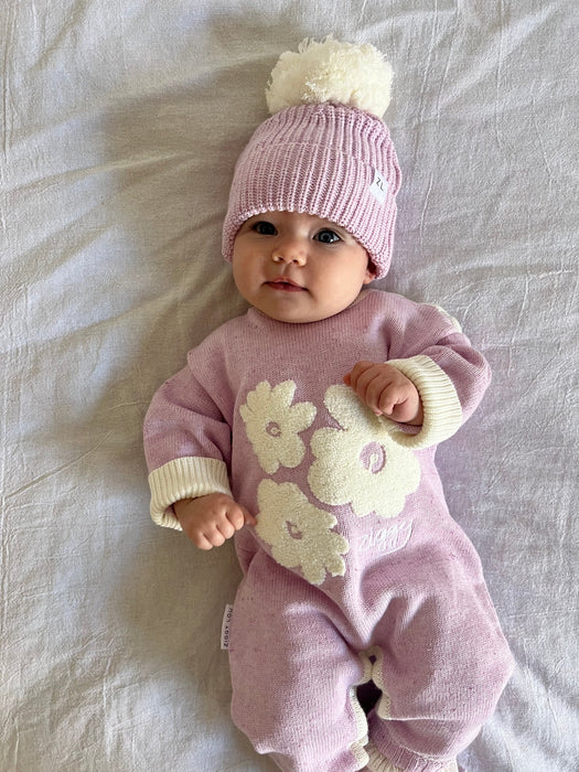 Beanie | Lilac Fleck