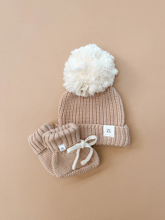 Beanie | Gingham (Caramel)