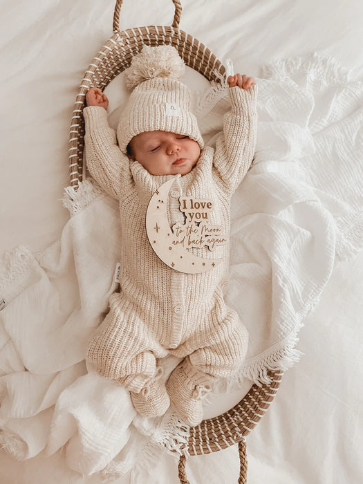Classic Knit Romper | Honey